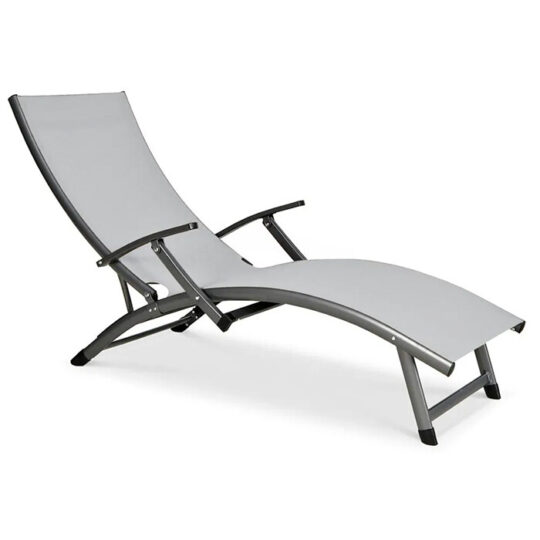 Vrtni ležalnik - Relax siv