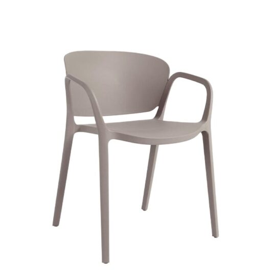 Vrtni stol Ania rjave barve - Kave Home