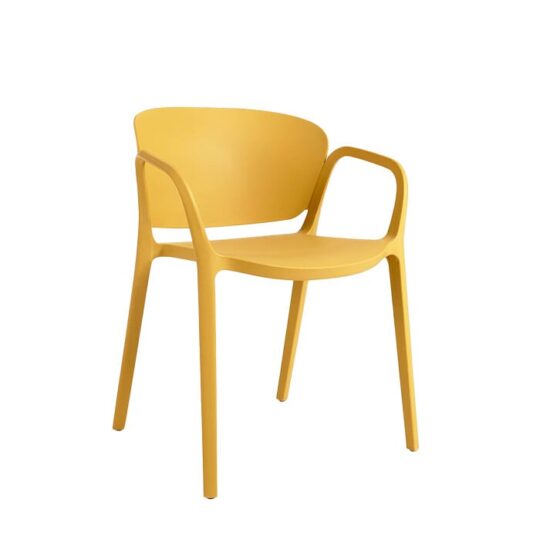 Vrtni stol Ania rumene barve - Kave Home