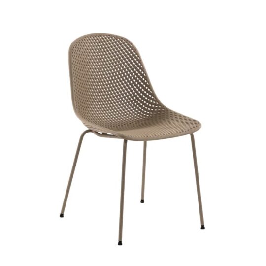 Vrtni stol Quinby bež - Kave home