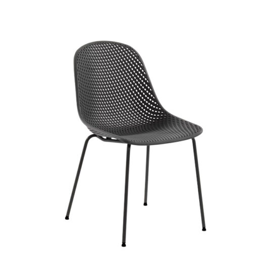 Vrtni stol Quinby siv - Kave home