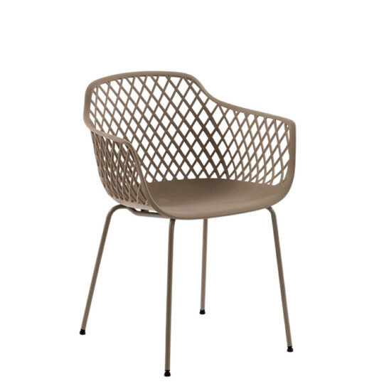 Vrtni stol Quinn bež - Kave Home