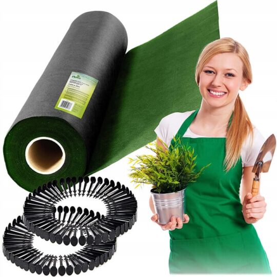 Vrtni agrotekstil 1,6 m x 50 m 90 g/m2 - zelen