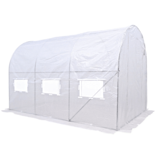 Vrtni rastlinjak 2x3m (6m2) bel - Focus Garden