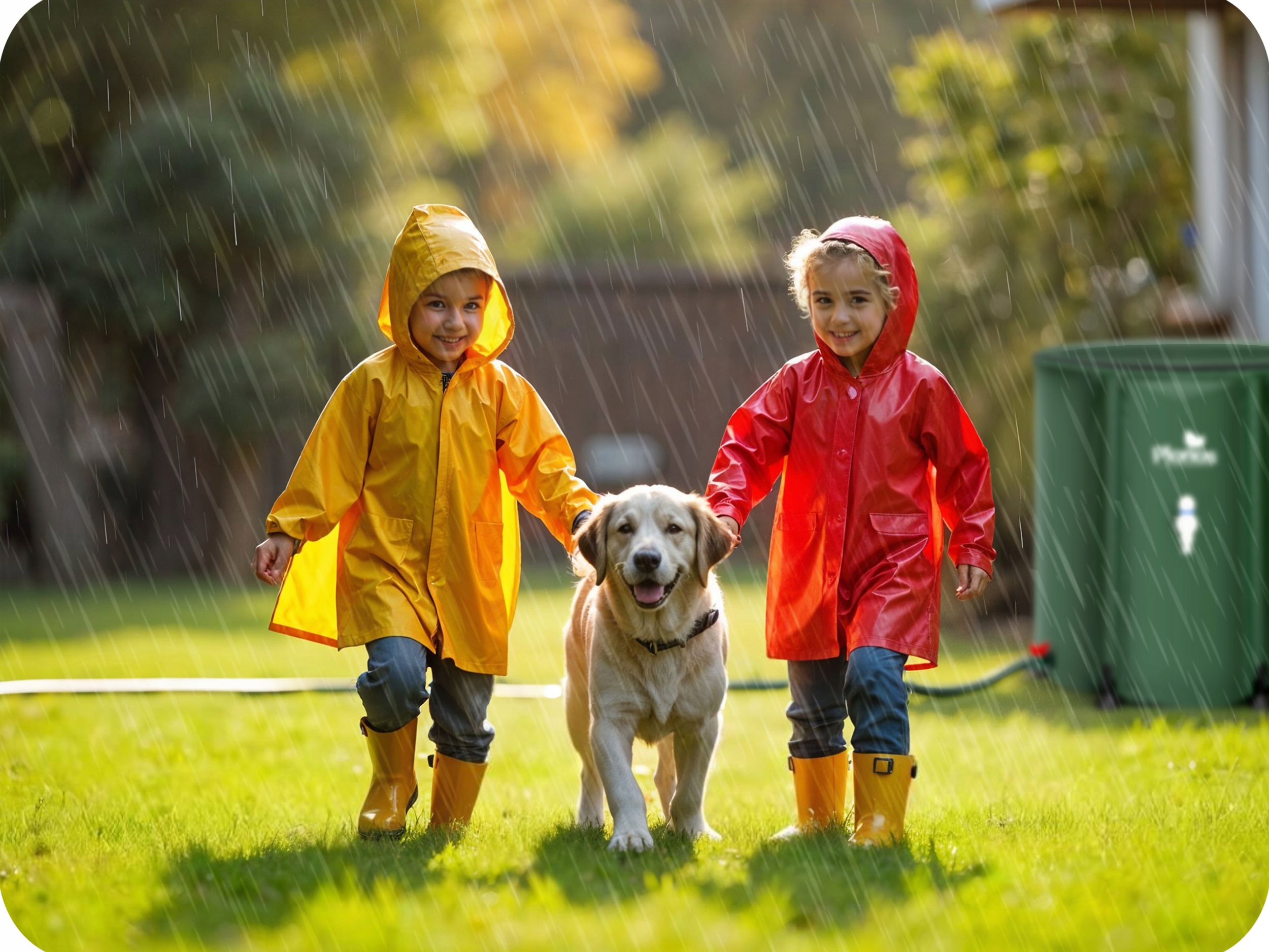 Zložljiv rezervoar za deževnico Žlebni sod za vodo 200 l PLONOS Širina izdelka 60 cm