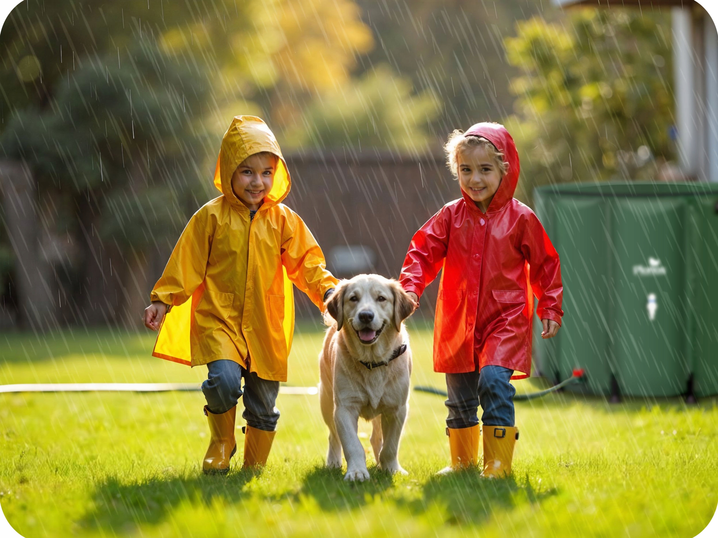 Zložljiv rezervoar za deževnico 650L Sod za žlebove PLONOS Dodatne funkcije zložljiv s pipo