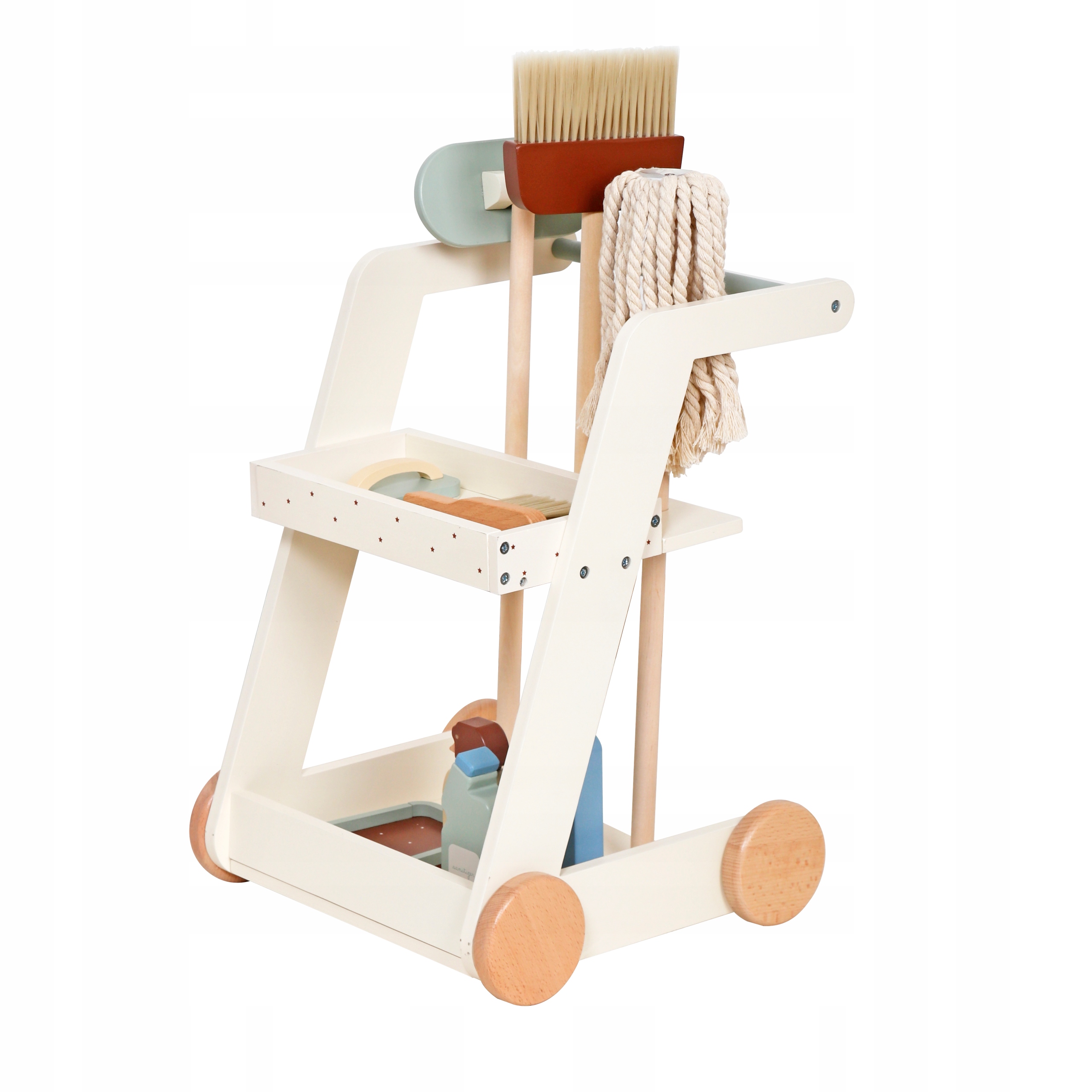 Čistilni komplet za otroka z mopom, metlo, lopato in pripomočki