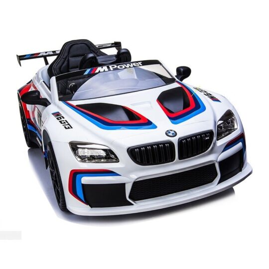 BMW M6 GT3 - licenciran avtomobil na baterije, bel