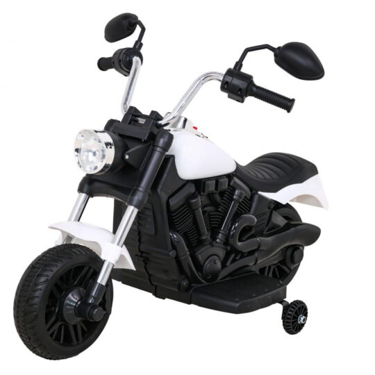 Otroški motor na baterije - Bobber ledeniško bela