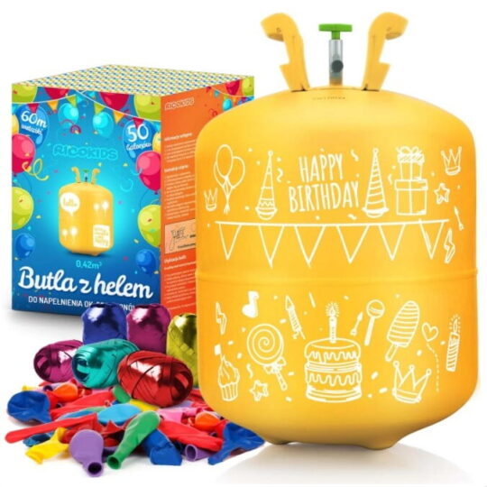 Steklenica s helijem za balone XL - Ricokids