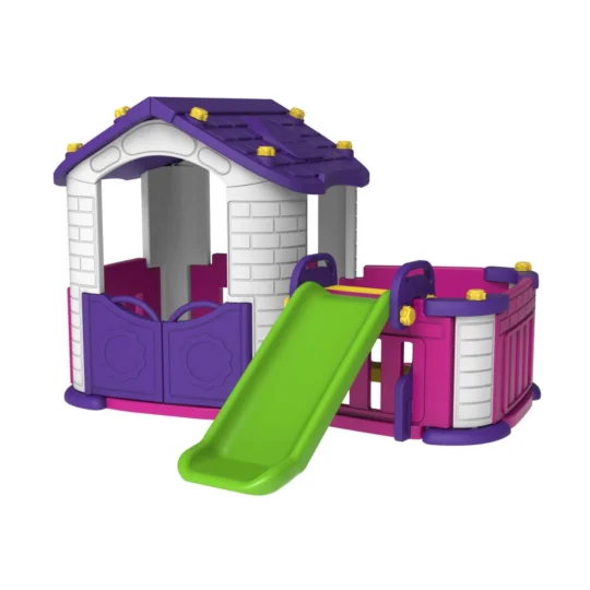 Otroška igralnica s toboganom (vijolična)