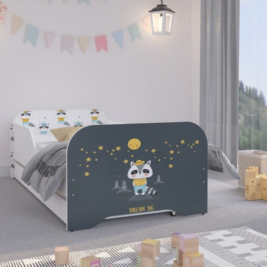 Otroška posteljica Mickey 160x80 cm s predalom