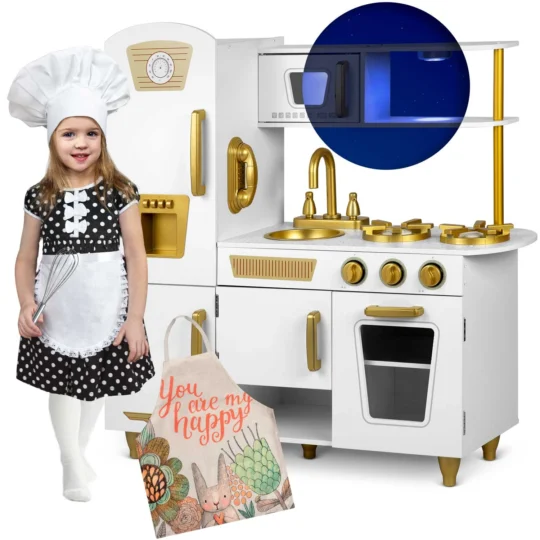 Otroška lesena kuhinja Clarisse natur