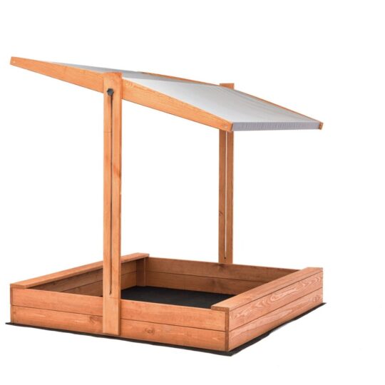 Impregniran notranji peskovnik s streho SLIM - 120X120cm