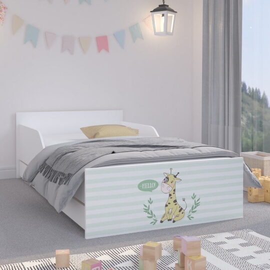 Otroška posteljica Pufi 180x90cm s predalom