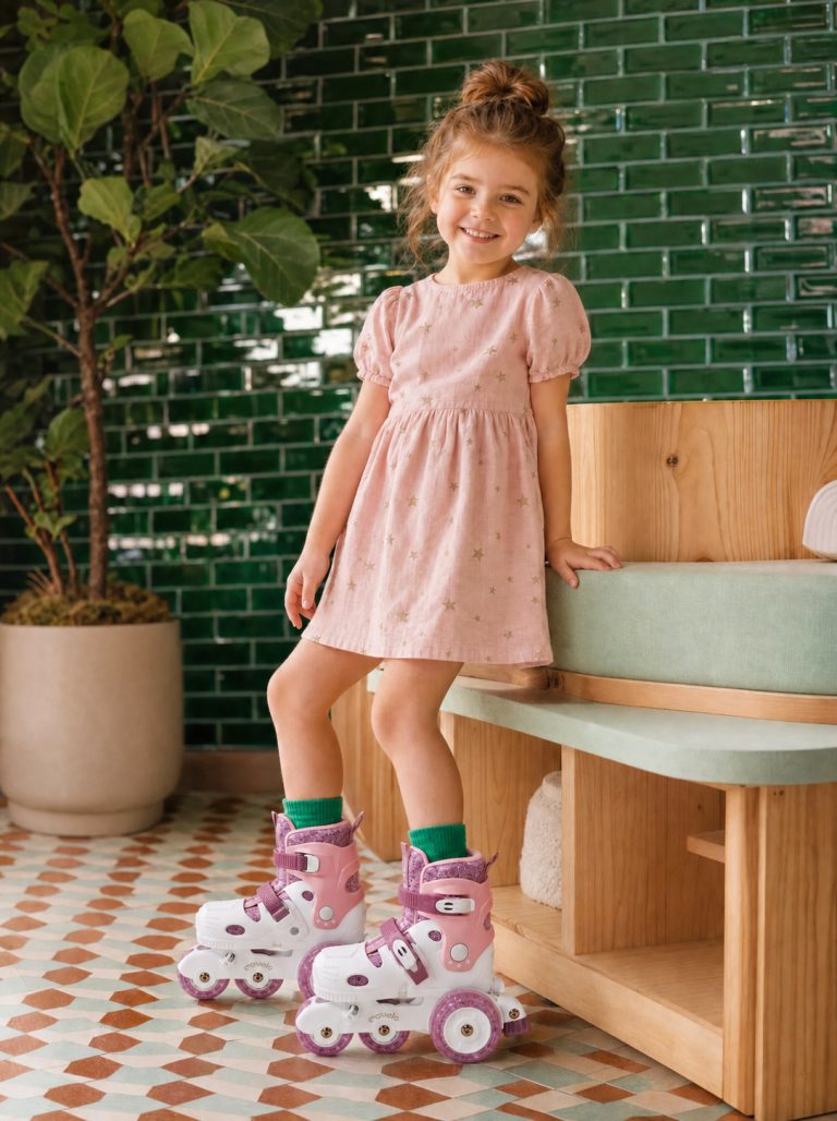 Dječje Role Za Učenje S Led Kotačima – Movelo Ballerina Pink 3