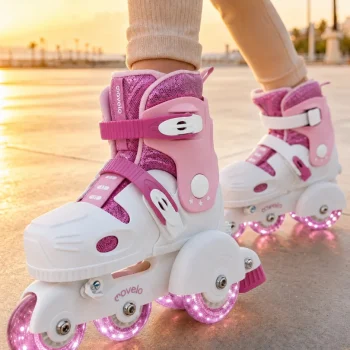 Dječje Role Za Učenje S Led Kotačima – Movelo Ballerina Pink 5
