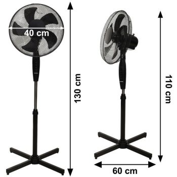 Podni Ventilator Powermat Black 5
