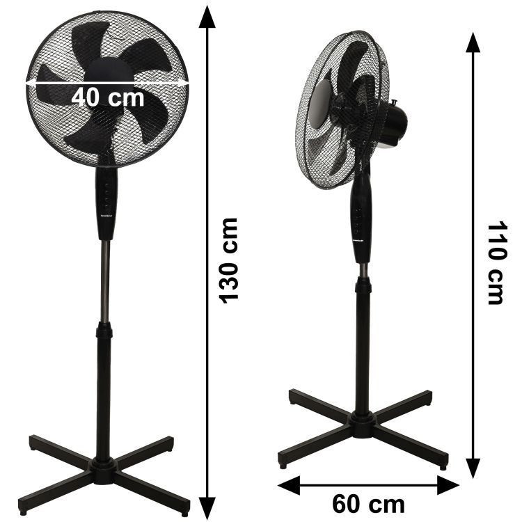Podni Ventilator Powermat Black 5
