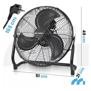 Ventilator Maltec Industrial Black 7