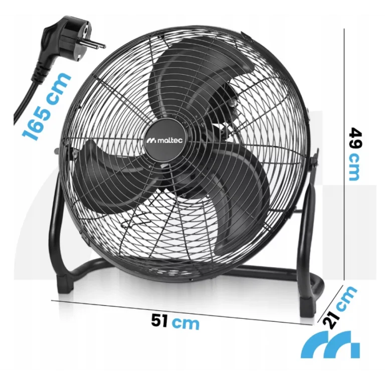 Ventilator Maltec Industrial Black 7