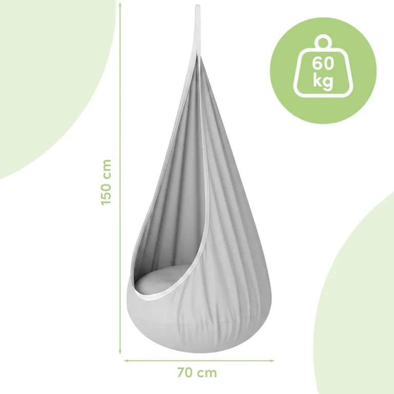 Viseća Fotelja Za Djecu Kokon Grey 1