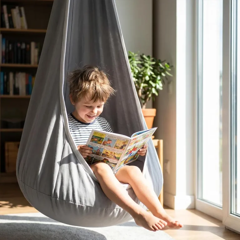 Viseća Fotelja Za Djecu Kokon Grey 3