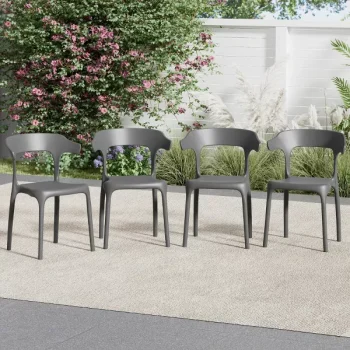 Vrtna Stolica Dalma Dark Grey 4
