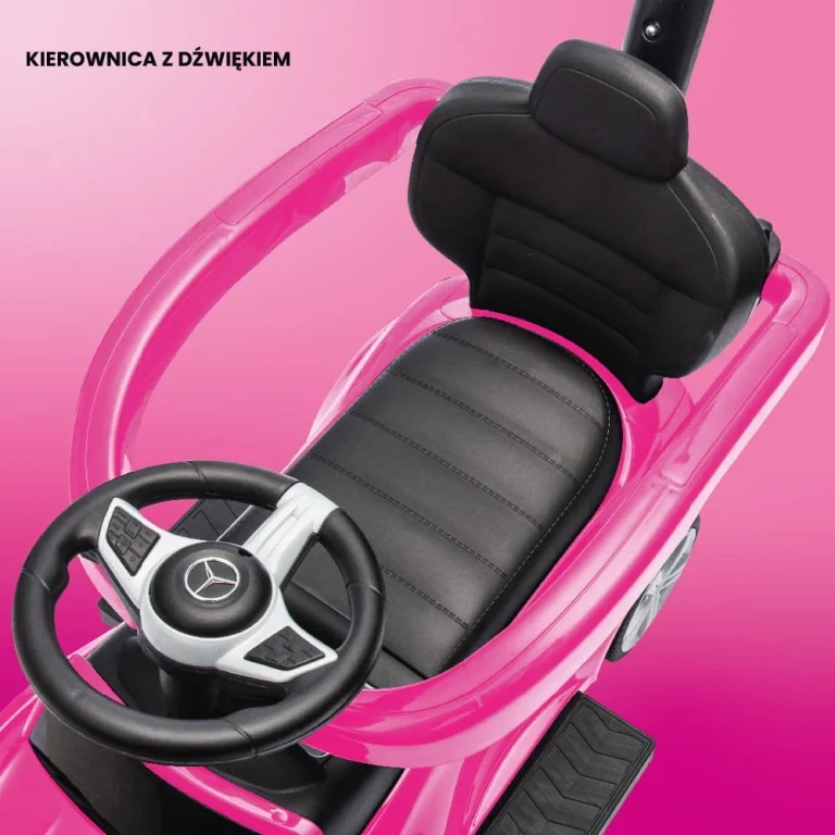 Dječja Guralica Mercedes C63 3u1 Pink 2