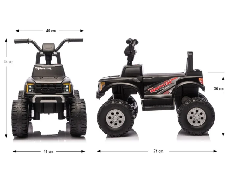 Quad Na Akumulator Ford Raptor F 150 Black 8