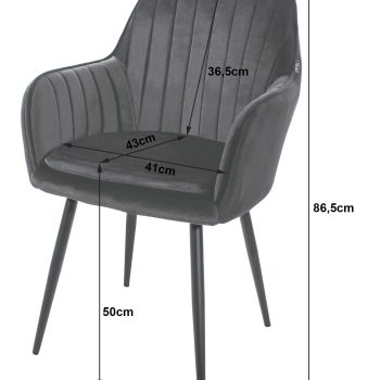 Stolica Lugo Velvet Beige 4