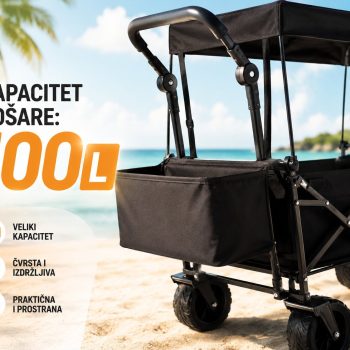 Univerzalna Sklopiva Transportna Kolica 100l Pikaboo 3