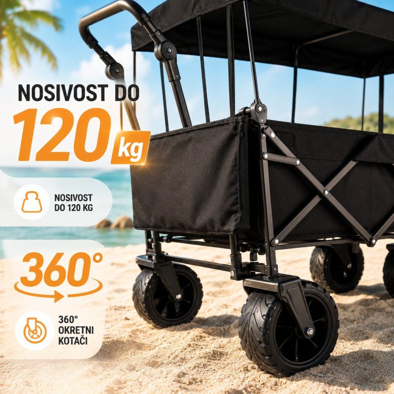 Univerzalna Sklopiva Transportna Kolica 100l Pikaboo 4