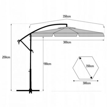 Vrtni Suncobran S Rasvjetom 350cm Sunny Nights 5