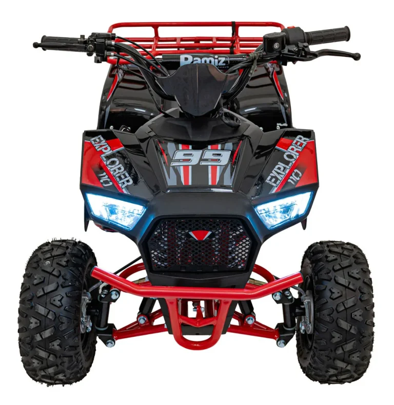 110cc Explorer Crveni Benzinski Quad 6