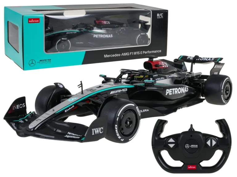 1:12 Mercedes Amg F1 W15 E Performance Crni Rastar Auto Na Daljinsko Upravljanje, Crna 1