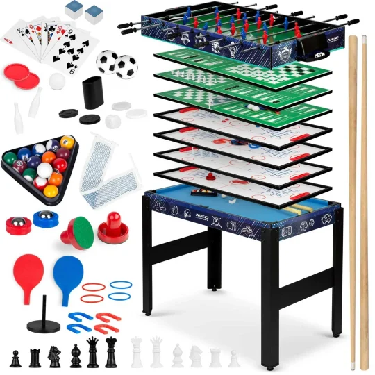 12 U 1 Višenamjenski Stol Za Igre 106x59x90 Cm Ns 801 Crni 1