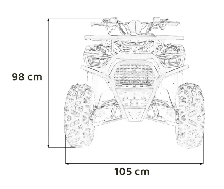 125cc Discoverer Plavi Benzinski Quad 2