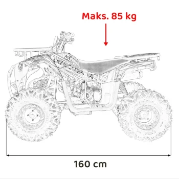 125cc Discoverer Plavi Benzinski Quad 3