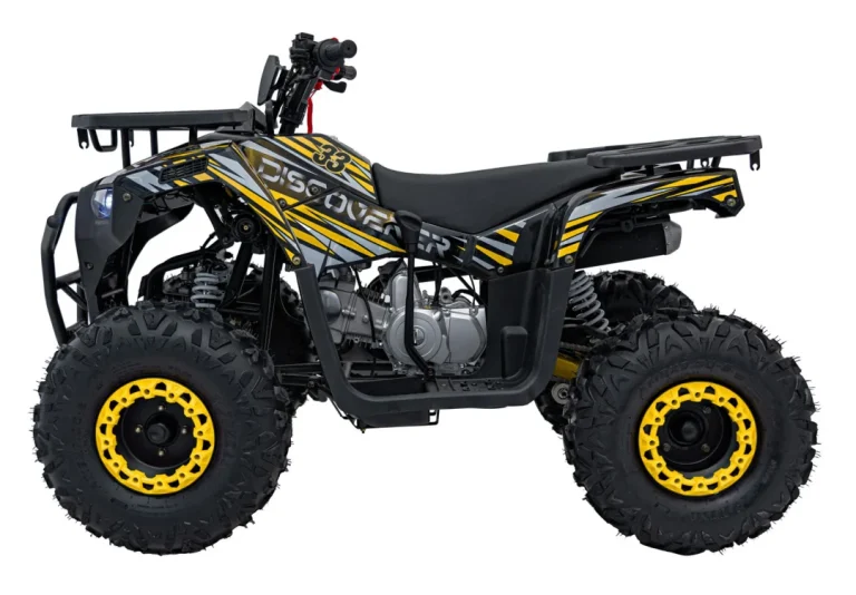 125cc Discoverer žuti Benzinski Quad 7