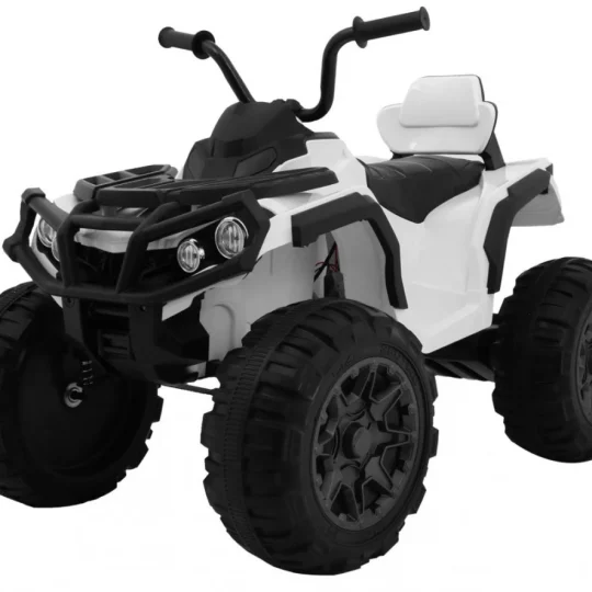2.4ghz Punjivi Quad Atv Za Djecu Bijeli + Daljinski Upravljač + Eva Kotači + Mp3 Radio + Spori Start, Bijela 1
