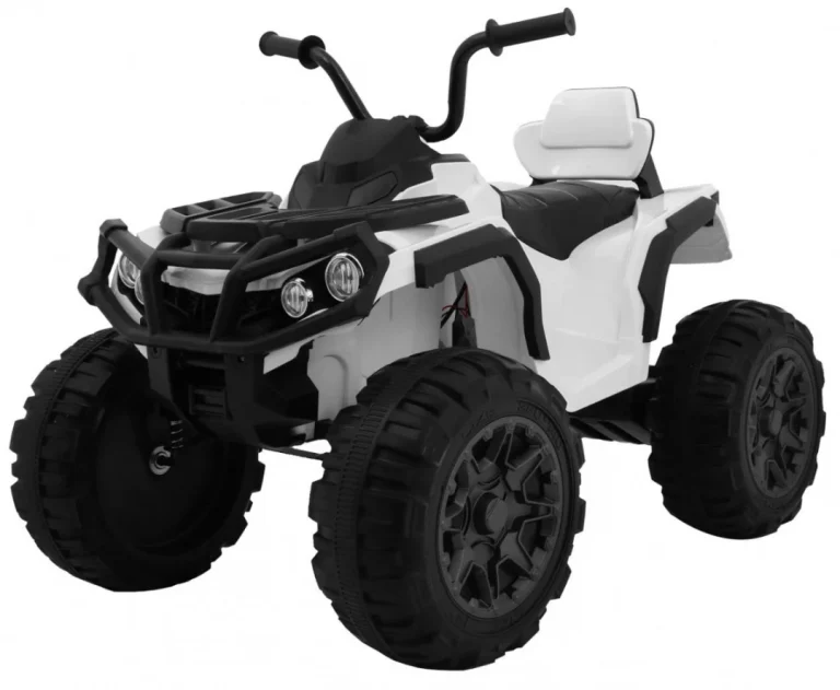2.4ghz Punjivi Quad Atv Za Djecu Bijeli + Daljinski Upravljač + Eva Kotači + Mp3 Radio + Spori Start, Bijela 1
