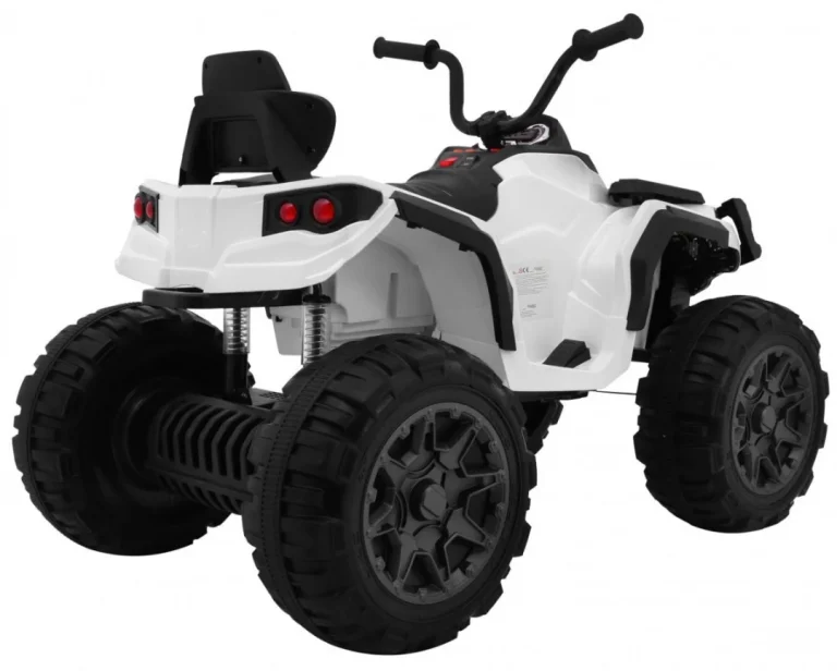 2.4ghz Punjivi Quad Atv Za Djecu Bijeli + Daljinski Upravljač + Eva Kotači + Mp3 Radio + Spori Start, Bijela 4