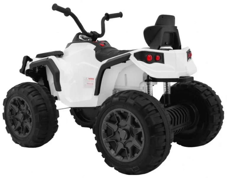2.4ghz Punjivi Quad Atv Za Djecu Bijeli + Daljinski Upravljač + Eva Kotači + Mp3 Radio + Spori Start, Bijela 6