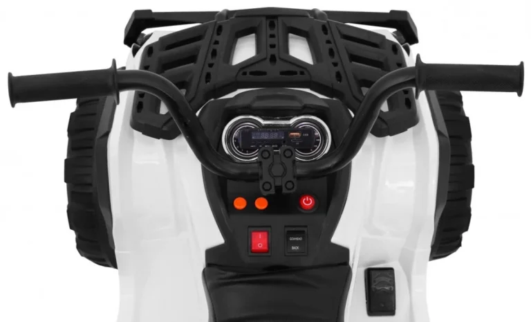 2.4ghz Punjivi Quad Atv Za Djecu Bijeli + Daljinski Upravljač + Eva Kotači + Mp3 Radio + Spori Start, Bijela 9