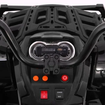 2.4ghz Punjivi Quad Atv Za Djecu Crni + Daljinski Upravljač + Eva Kotači + Mp3 Radio + Spori, Crna 10