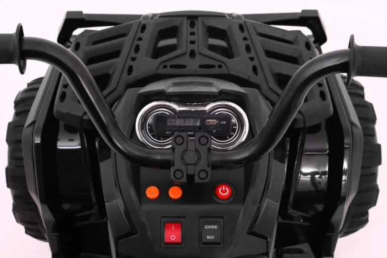 2.4ghz Punjivi Quad Atv Za Djecu Crni + Daljinski Upravljač + Eva Kotači + Mp3 Radio + Spori, Crna 10
