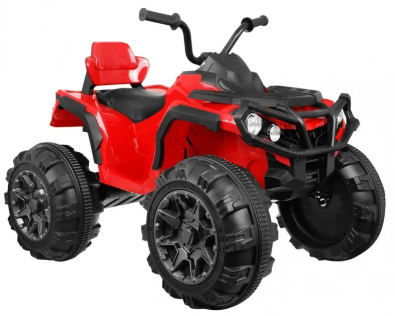 2.4ghz Punjivi Quad Atv Za Djecu Crveni + Daljinski Upravljač + Eva Kotači + Mp3 Radio + Spori Start, Crvena 3