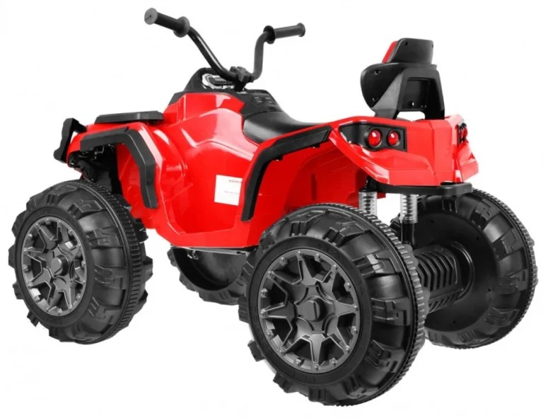 2.4ghz Punjivi Quad Atv Za Djecu Crveni + Daljinski Upravljač + Eva Kotači + Mp3 Radio + Spori Start, Crvena 4