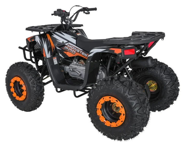 200cc Monster Narančasti Benzinski Quad 9
